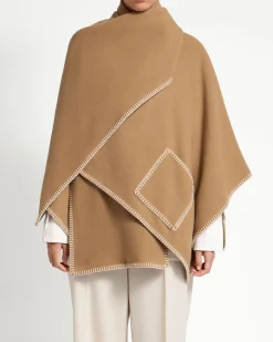 Iona Woven Pure Wool Cape