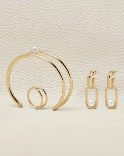 Lana Pearl Ring - 22 Carat Gold Gilded