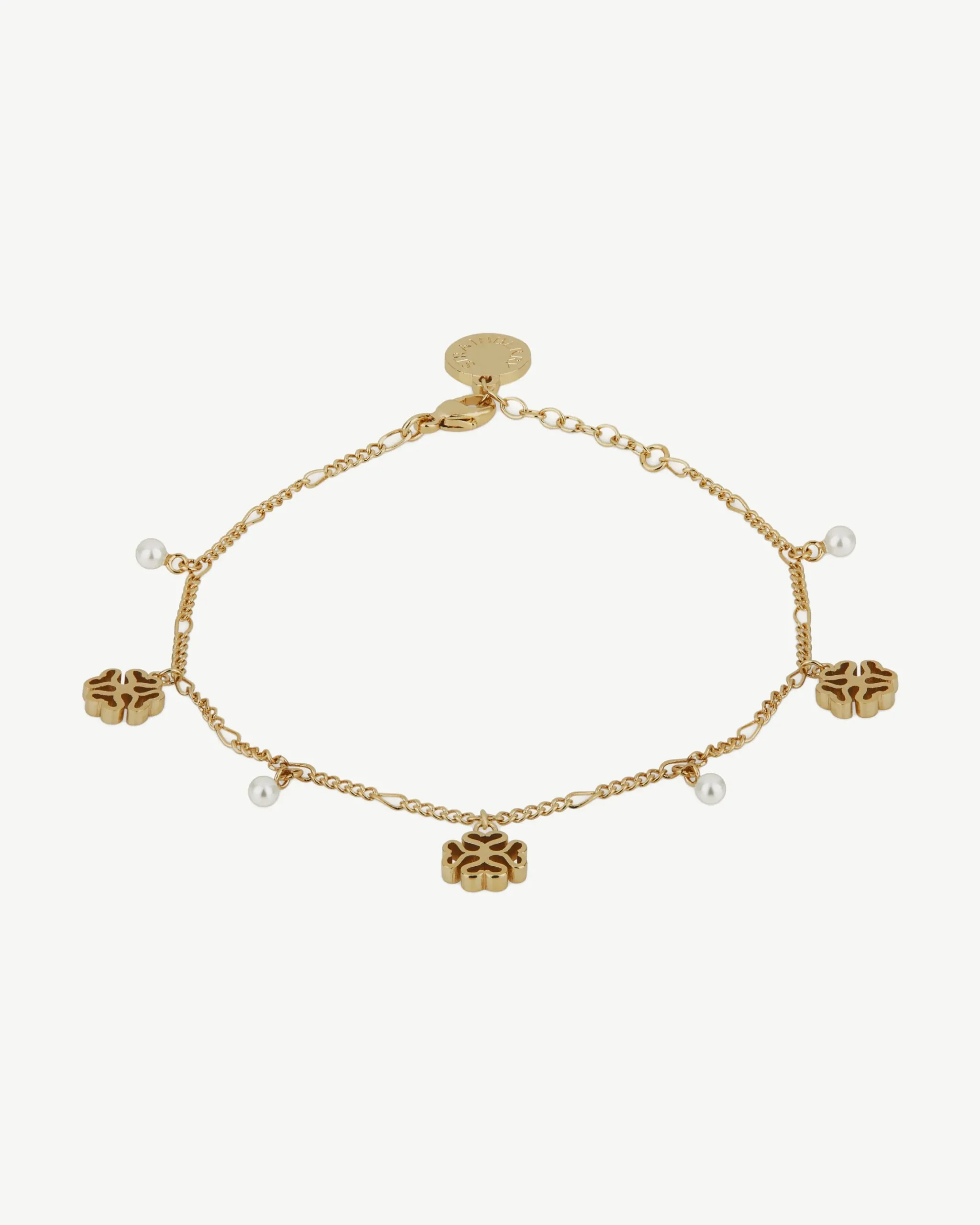 Monogram Bracelet - 22 Carat Gold Gilded