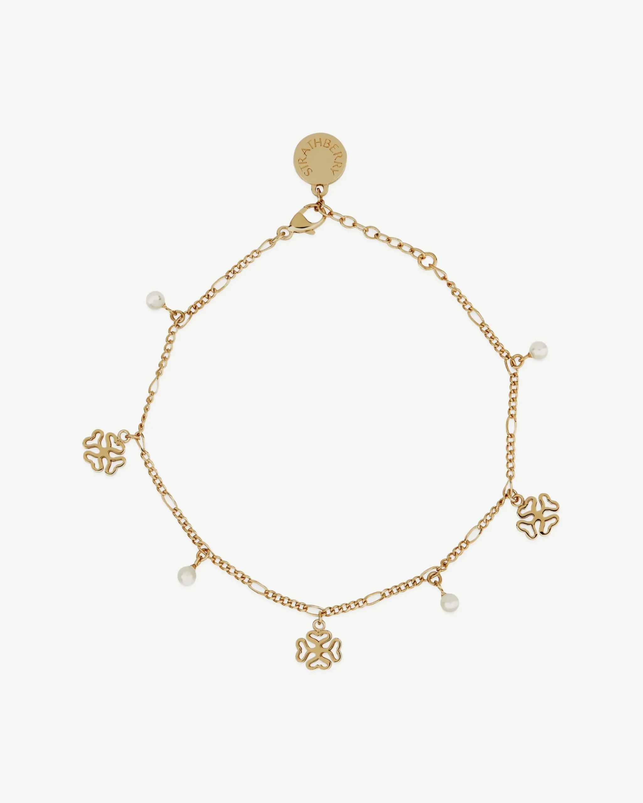 Monogram Bracelet - 22 Carat Gold Gilded