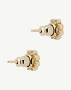 Monogram Earrings - 22 Carat Gold Gilded