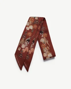 Silk Skinny Scarf