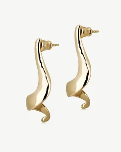 St James Earrings - 22 Carat Gold Gilded